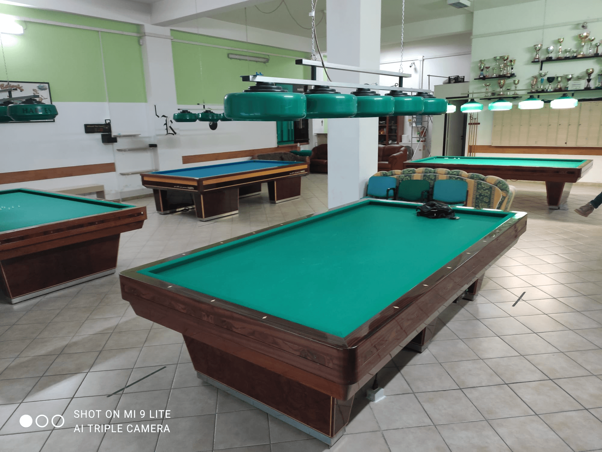 Interno sala biliardo ASD La Stecca